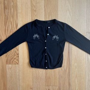 RARE Vintage rockabilly cardigan xs